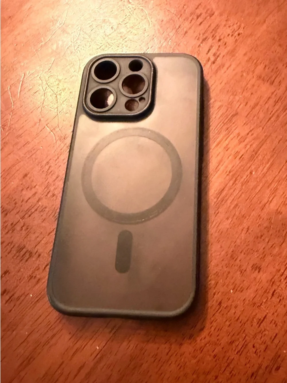Translucent MagSafe‎ Compatible Phone Case - Black